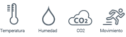 Temp Humidity C02 Movement Spanish
